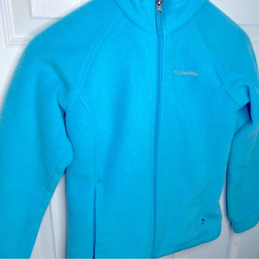 Vintage 90s Columbia Sportswear Retro Turquoise Blue Petite XS Y2K Style Jacket